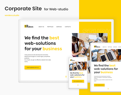 Corporate site for web studio - WeRdevs