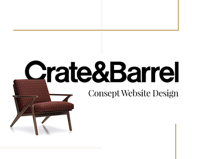 Crate&Barrel // Concept Website Design
