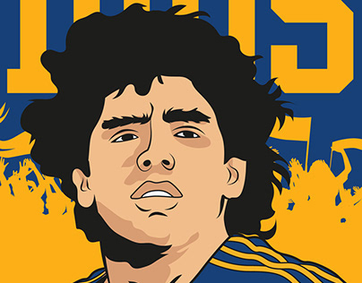 Ilustraciones Maradona