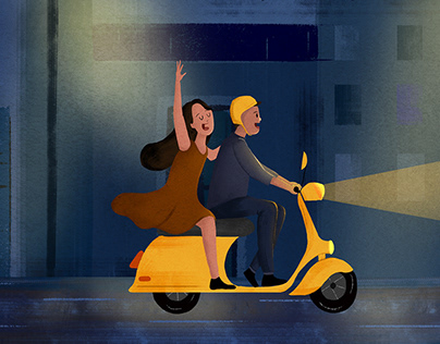 The Night Ride (Animated Loop)