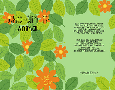 Illustrative Educational Book - Who am I? Animal