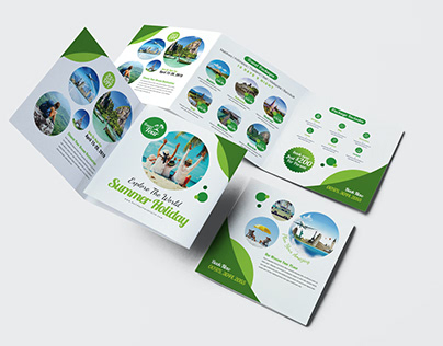 Travel Square Trifold Brochure