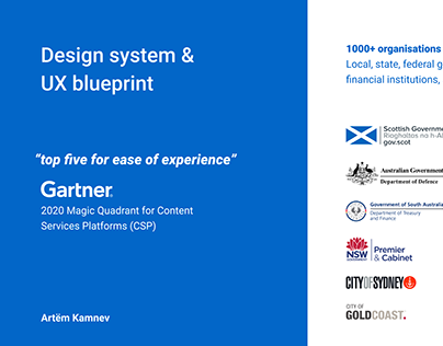 Design system & UX blueprint