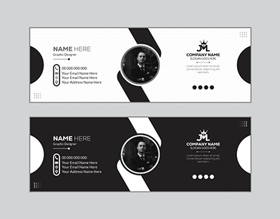 SIMPLE BLACK AND WHITE EMAIL SIGNATURE TEMPLATE