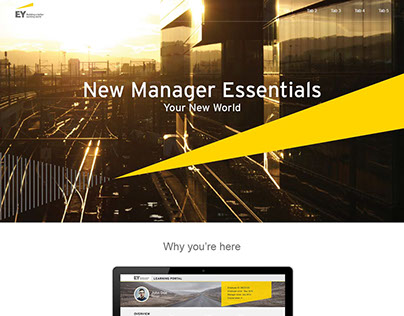 Ernst & Young New Manager Landing Page