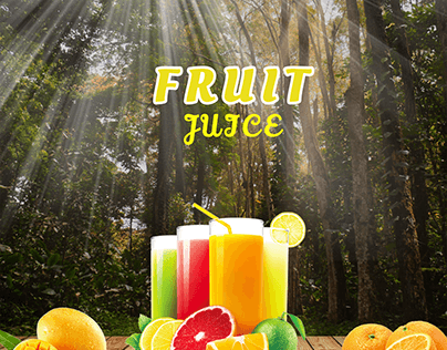 Fruit juice advertise
