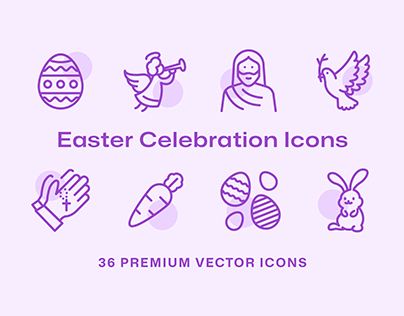 30 Easter Celebration Icons