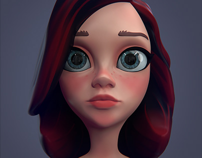 Red hair girl - lookdev
