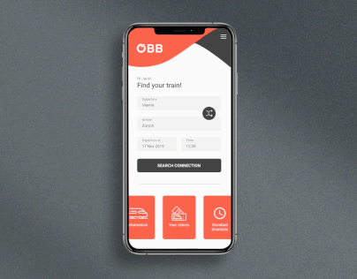 OBB train ticket app - redesign concept