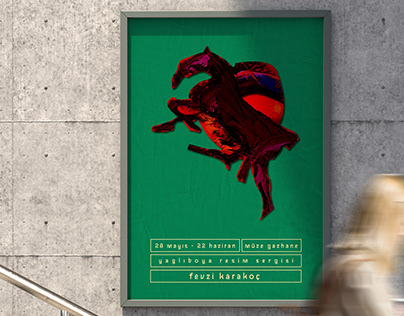 Fevzi Karakoç Exhibition Poster And İnvite Design