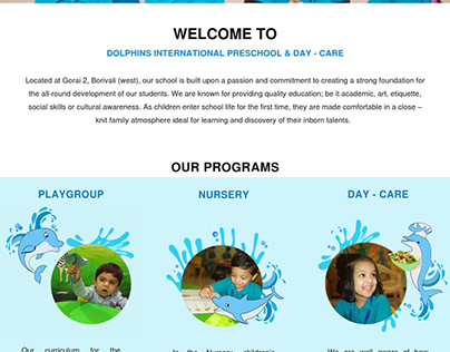 Website for Dolphins Preschool
