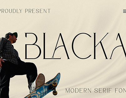 BLACKA - Modern Serif Font