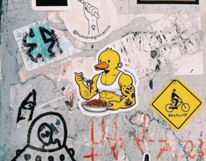 Pato - Sticker (street art)