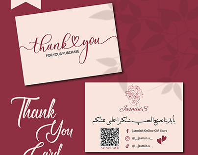 Thank You Card By Wishes Design