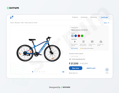 Bicycle E-commerce platform