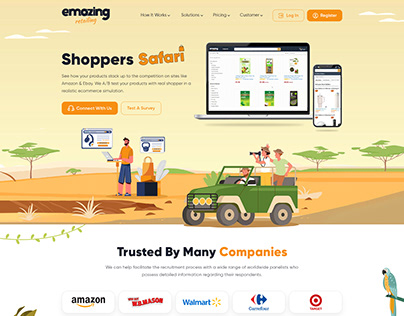 Safari Themed Website Design