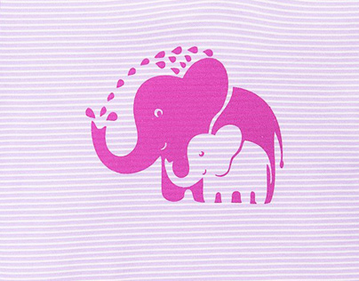 Collection "Elephant" for girls 6 - 18 months