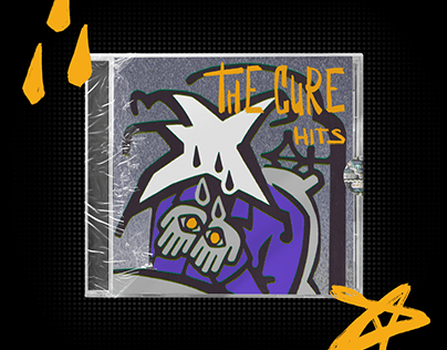 Дизайн обложки CD-диска группы "The cure"
