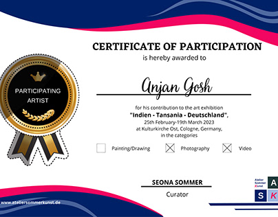 This is my Participation Certificate