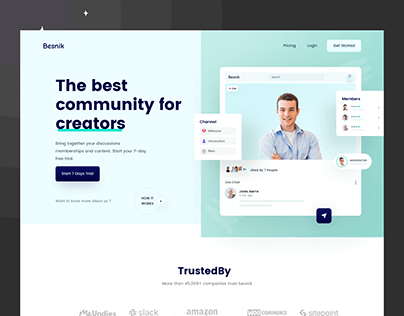 Community Platform For Creators Website