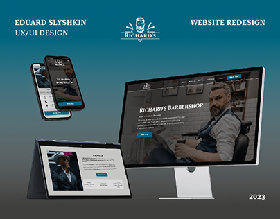 Barbershop website redesign