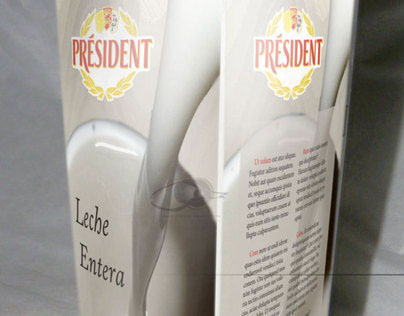 President milk TetraPack Packaging Design