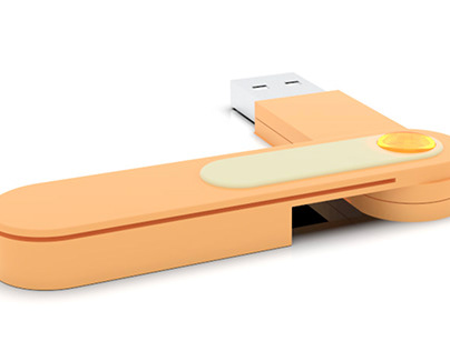 Flash Drive with Paper Clip Clasp
