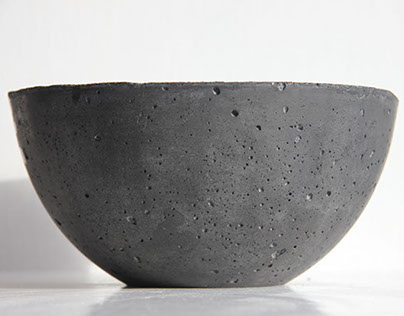 Black Concrete Bowls