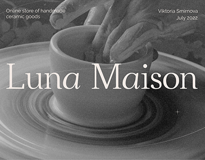 Luna Maison. Handmade ceramic goods e-commerce