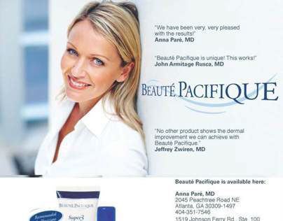 Beaute Pacifique ad for BestSelf Atlanta Magazine