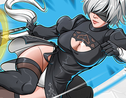 2B from Nier: Automata / Livery design