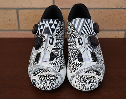 Maori Themed Cycling Shoes