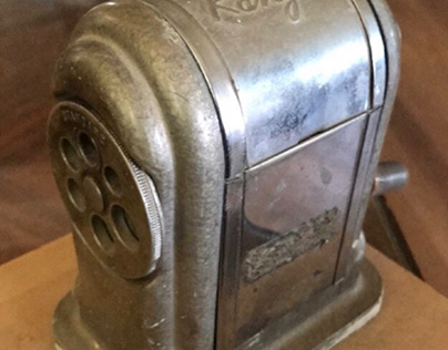 Pencil sharpener from the past “)”