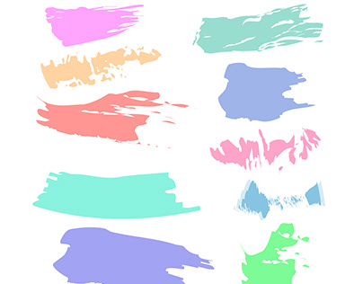 Painted wall brush stroke vector background