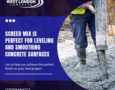 Onsite Mixed Screed | West London Concrete Ltd