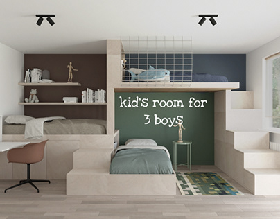 Interior Design_kid's room for 3 boys