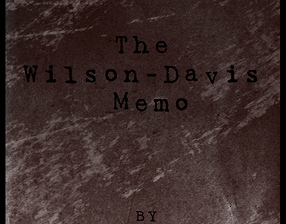 The Wilson-Davis Memo, book cover design