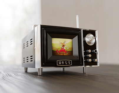 Vintage TV Lighter without the lighter - 3D Model