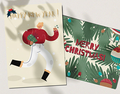 Christmas and new year cards