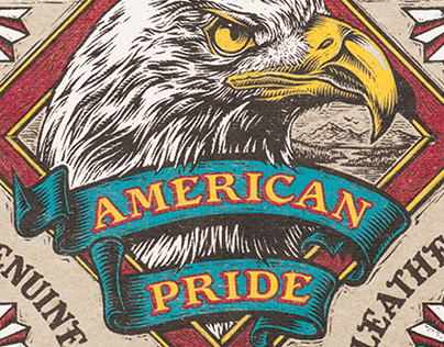 AMITY LEATHER | American Pride Package Design