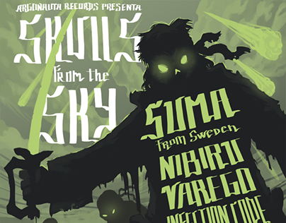 Skulls from the Sky / GigPoster