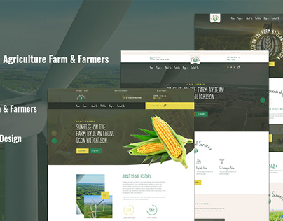 Grain Grower - Agriculture Farm & Farmers PSD Template