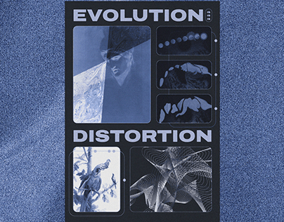 evolution/distortion kinetic poster