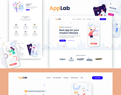 APPLAB Landing Page Design