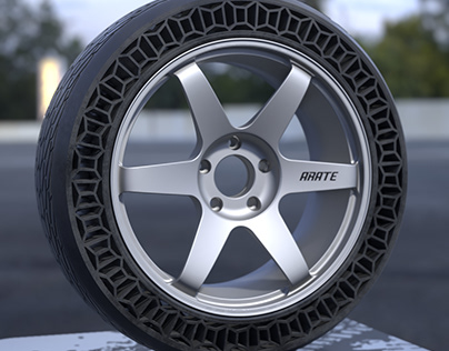 3d print airless tires concept design