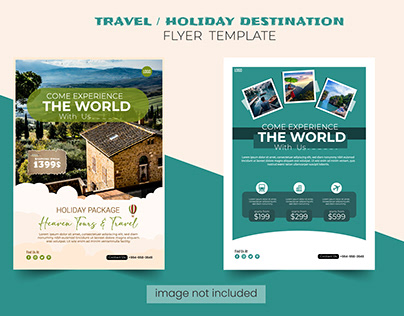 Travel / Holiday Destination Flyer Template Design