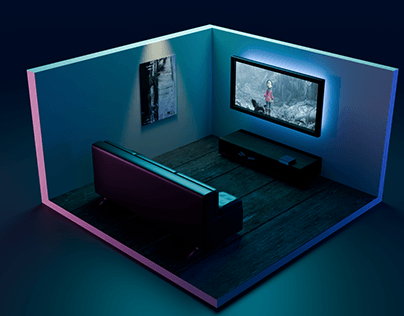 TV ROOM ! 3D WORK