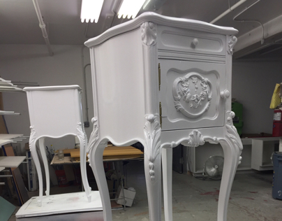 Lacquered White Antique
