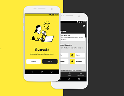 Genesis: The Business Creation App (Free UI Template)