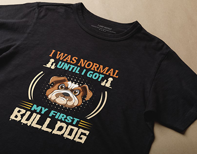 Bulldog t shirt design